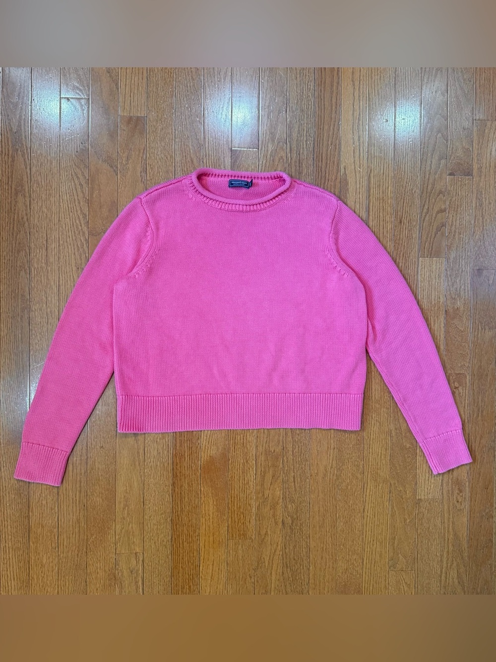 Vineyard Vines Womens Small Rollneck Sweater 100% Cotton Pullover Preppy Coastal